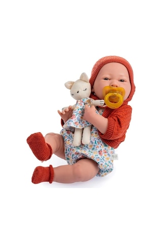 Berenguer Boutique Oyuncak Bebek 38 Cm - Kiremit Hırka Ve Kedili