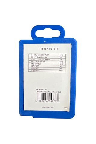 H4 12v Ampul Acıl Set