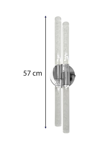 Bh Bubblelight Dubble Şık Ve Zarif Modern Led Duvar Aplik Gümüş Elektrikli Kumandalı Gümüş