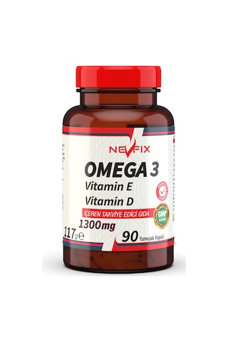 Nevfix Omega 3 Balık Yağı 1300 Mg 90 Yumuşak Kapsül