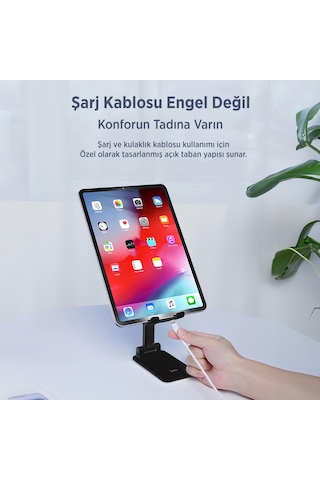 Juo Katlanabilir Masaüstü Telefon Standı Siyah