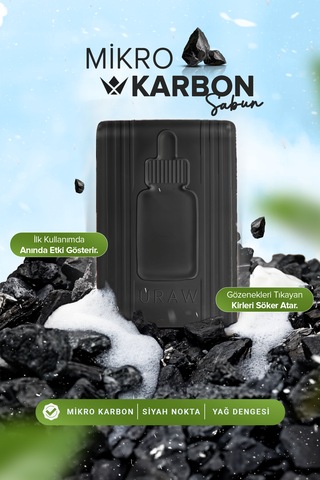 Uraw Gözenek Temizleyici ve Siyah Nokta Karşıtı Mikro Karbon Sabunu 100 G