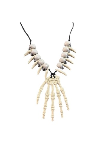 Halloween Kuru Kafa Kemik Kolye