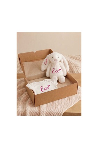 P&m Gift Shop İsme Özel Yenidoğan Bebek Seti Pembe