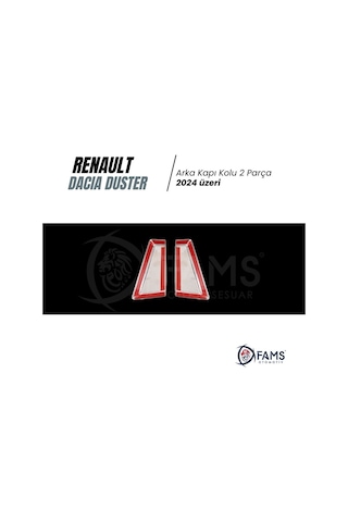 Renault Duster 2024 Üzeri Krom Arka Kapı Kolu 2 Kapı P. Çelik