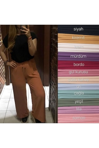 Nefs Ayrobin Pantolon Rahat Kalıp Kiremit
