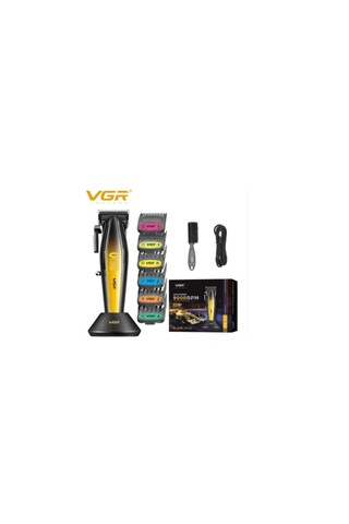 Vgr V-270 Profesyonel Saç Kesme Makinesi, 9000 Rpm Yüksek Hızlı Motor Ve Led Ekran Sarı