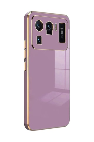 Gld-spt- Newface Xiaomi Mi 11 Ultra Kılıf Volet Silikon - Mor