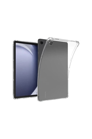 Mey İthalat Samsung Uyumlu Galaxy Tab A11 Plus Anti Shock Tablet Silikon - Şeffaf Arka Kapak