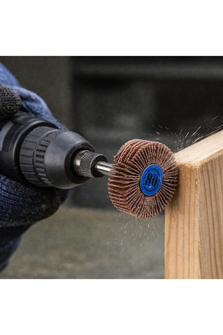 Senbang 80 Grit Flap Zımpara Tekerleği 3.17 Mm Sap Mini Zımpara Ucu 10 Adet Ahşap Metal Taşlama Polisaj