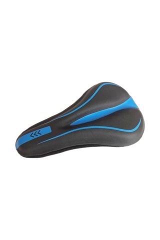 Bisiklet Koltuğu Kapağı Tam Sarma Tasarım Ekstra Yumuşak Su Geçirmez Çizilmez Evrensel Bisiklet Koltuğu Minderi Yastıklı Bisiklet Koltuğu Kapağı Mavi