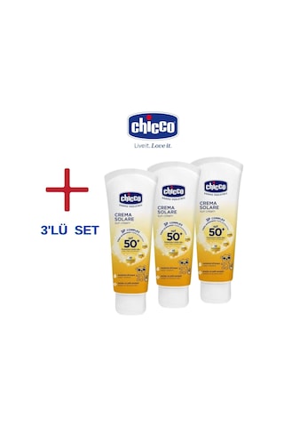 Chicco Güneş Kremi Spf 50+ 75 Ml 3'lü Set