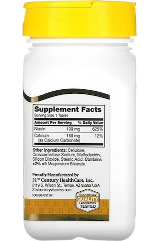 21st Century Niacin 100mg 110 Tablet