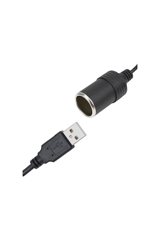 Usb To Dc Çakmak Fişi Çevirici Adaptör - 5v 2 Amper Usb Girişini 12v 0.8 Amper Çakmaklık Yapma Apara