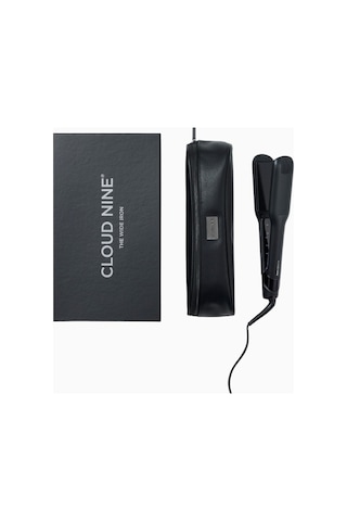 Cloud Nine The Wide Iron Saç Düzleştirici, Geniş Serisit Plakalar, Revive Mode Ve 11 Sıcaklık Ayarı Siyah