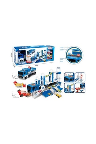 Ctoys 660-s17 Işıklı Müzikli Taşıyıcı Polis Tır Oyuncak