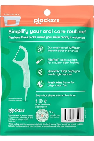 Plackers Micro Line Çatal Diş İpi Kürdanlı 90 Adet
