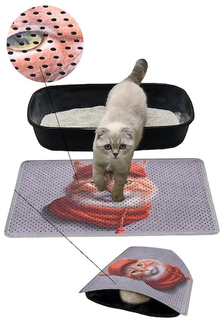 Kedi Kumu Paspası Kedi Tuvaleti Paspası 40 x 60 CM
