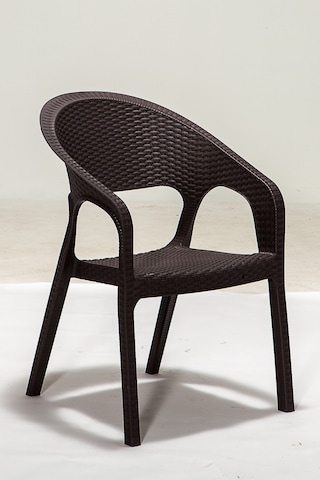 4 Adet Garden Kahve Sandalye / Balkon-bahçe-teras Siyah