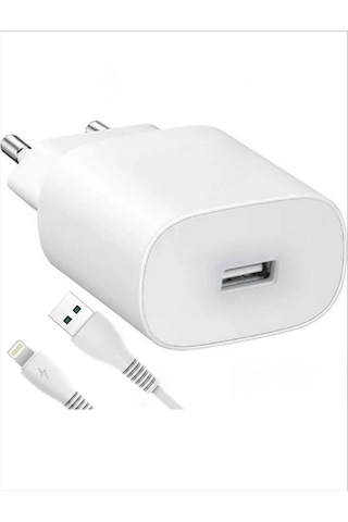 Abatech Usb-lightning Apple Uyumlu iPhone Şarj Aleti Seti 13w 2.6a Beyaz