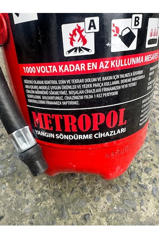Metropol 6 Kg Kuru Kimyevi Tozlu 2 'li Paket Yangın Söndürme Tüpü - 741442387