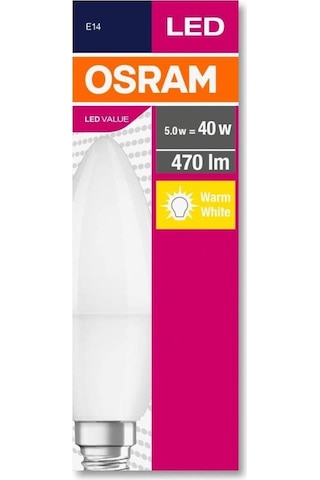 Osram Led Classic B40 4 9w E14 Duy Sarı Işık Osram Led Classic B40 4 9w E14 Duy Sarı Işık