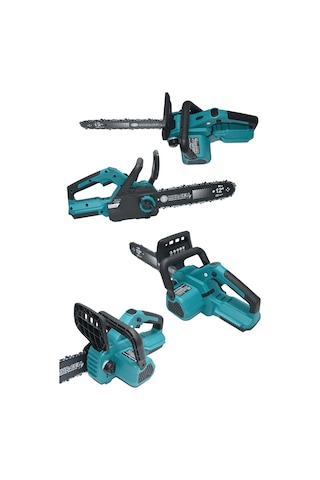 Dj12 Mavi Şarjlı Ağaç Odun Kesme Makinası Zincirli Testere 21v 4 Amper Kömürsüz