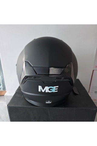 Çenesiz Kask Jk528-1 Mge Vizörlü Mat Siyah Xl
