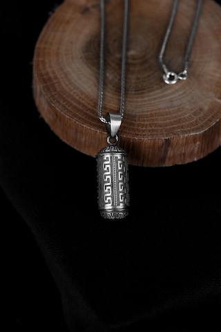 Encili Silver 925 Ayar Gümüş Cevşen Model Kolye