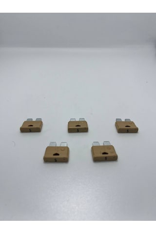 5 Adet 5 Amper Bej Standart Bıçak Sigorta 5a