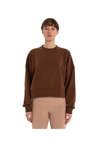 Inguz Oversize Sweatshirt Kahverengi