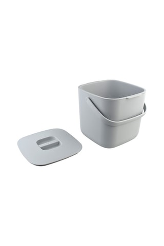 Tongxida Anasıniflı Mutfak Çöp Kutusu Kapaklı Basit Moda Sınıflandırma Çöp Kutusu Gri Gri