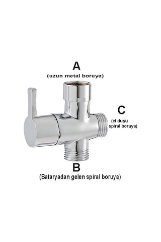 Aletçantam 1/2 Yönlendirici Robot Tepe Duş Yönlendirme Orta Ara Musluğu -pirinç Gövde