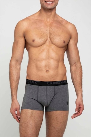 U.S. Polo Assn. Erkek Antrasit Melanj - Baskılı 2 Li Boxer 80347