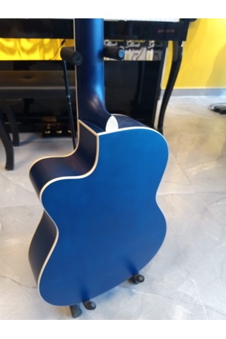 Ravenni Rcg-120 4/4 Klasik Gitar Tam Boy Kesik Kasa Kılıf+penaseti+kapo Hediyeli Mavi