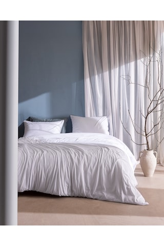 Madame Coco Marlene Tek Kişilik %100 Pamuk Penye Lastikli Nevresim Takımı - Beyaz 8684427198902 Beyaz