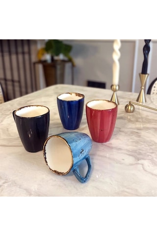 The Mia Porselen 4lü Kupa Seti - 250 Cc Kpa0089
