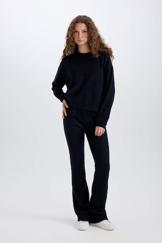 DeFacto 2'li Takım Basic Düz Bisiklet Yaka Üst Esnek Belli Uzun Alt E3841AXNSNV241 Lacivert