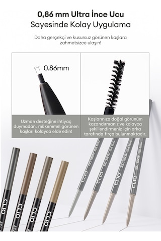 Doğal Görünüm Sunan Ultra İnce Uçlu Çift Taraflı Kaş Kalemi Clıo Kill Brow Slim Brow 03 Ash Taupe 88797991