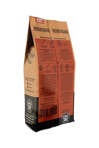 Oze Çikolata Aromalı Filtre Kahve 250 G Makine Kağıt Filtre Metal Filtre
