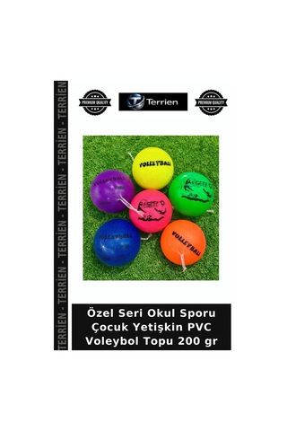 Özel Seri Okul Sporu Çocuk Yetişkin Pvc Voleybol Topu 200 Gr Çok Renkli