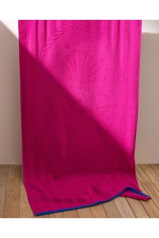 Madame Coco Camille %100 Pamuk Plaj Havlusu - Fuşya - 70x150 8684427310885 Çok Renkli
