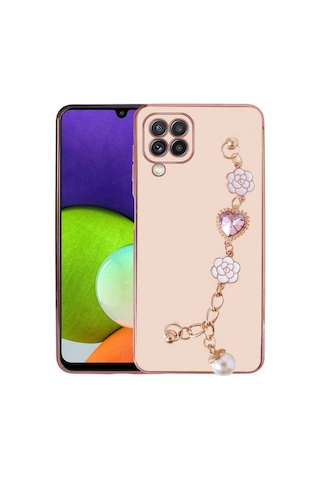 Zore Samsung Galaxy Uyumlu M22 Kılıf El Tutamaçlı Kamera Korumalı Omsy Taka Silikon Kapak - Siyah