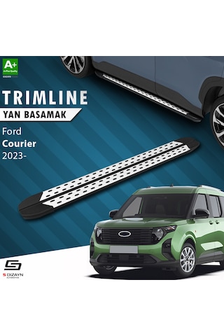 S-dizayn Ford Courier 2 Trimline Gri Yan Basamak 188 Cm 2023 Üzeri
