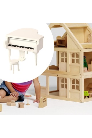 Suntek Minyatür Dollhouse Aksesuarları Sevgililer Günü Beyaz