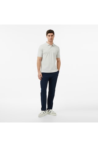 Nautica Erkek Gri Regular Fit Polo Yaka T-shirt Düz K65002t Gri