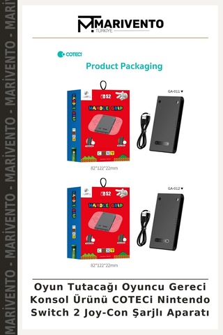 Oyun Tutacağı Oyuncu Gereci Konsol Ürünü Coteci Nintendo Switch 2 Joy-con Şarjlı Aparatı