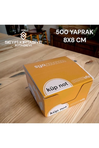 Beyaz Küp Not Kağıdı 8x8 Cm 500'lü Kaliteli Kağıt Kesimi