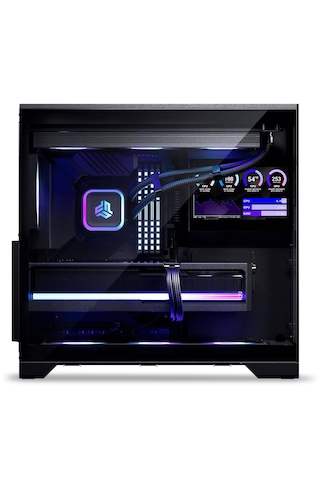 Phanteks Xt V5 Lcd Bilgisayar Kasası, Midi-tower, 4x Argb Fan Atx, 7 Inç Lcd, Temperli Cam - Siyah