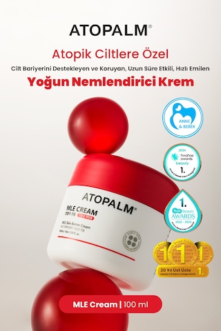 Atopik Ciltlere Özel Cilt Bariyerini Destekleyen Yoğun Nemlendirici Krem Atopalm Mle Cream 100 Ml